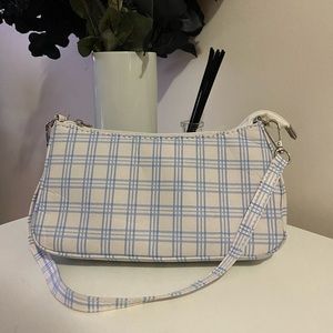 Vintage Style Y2K Blue Fabric Shoulder-bag